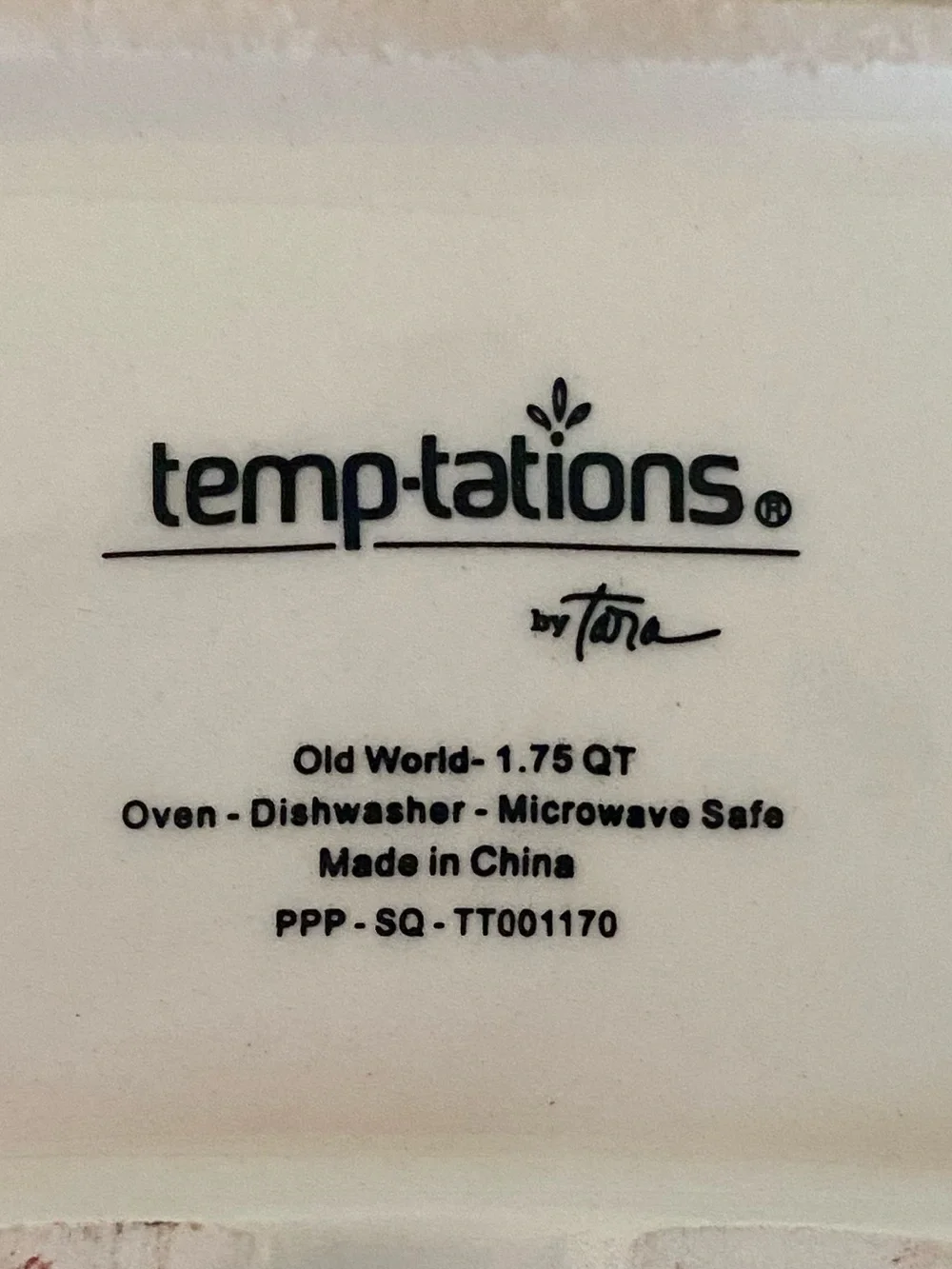 Temp-Tations Old World Blue Baking Dish with Basket